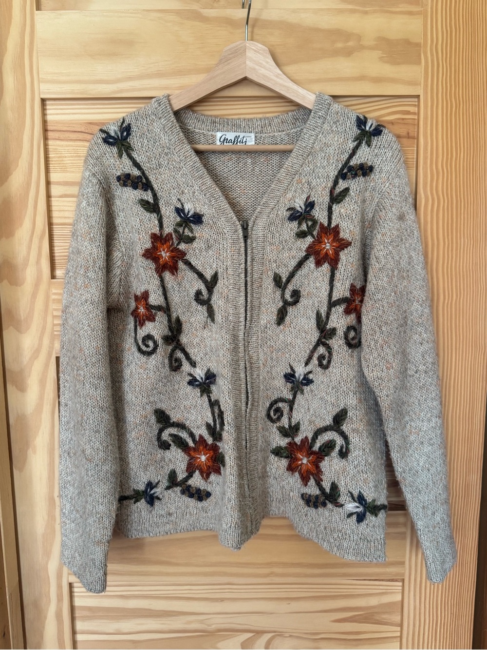 Fairycore zip-front cardigan